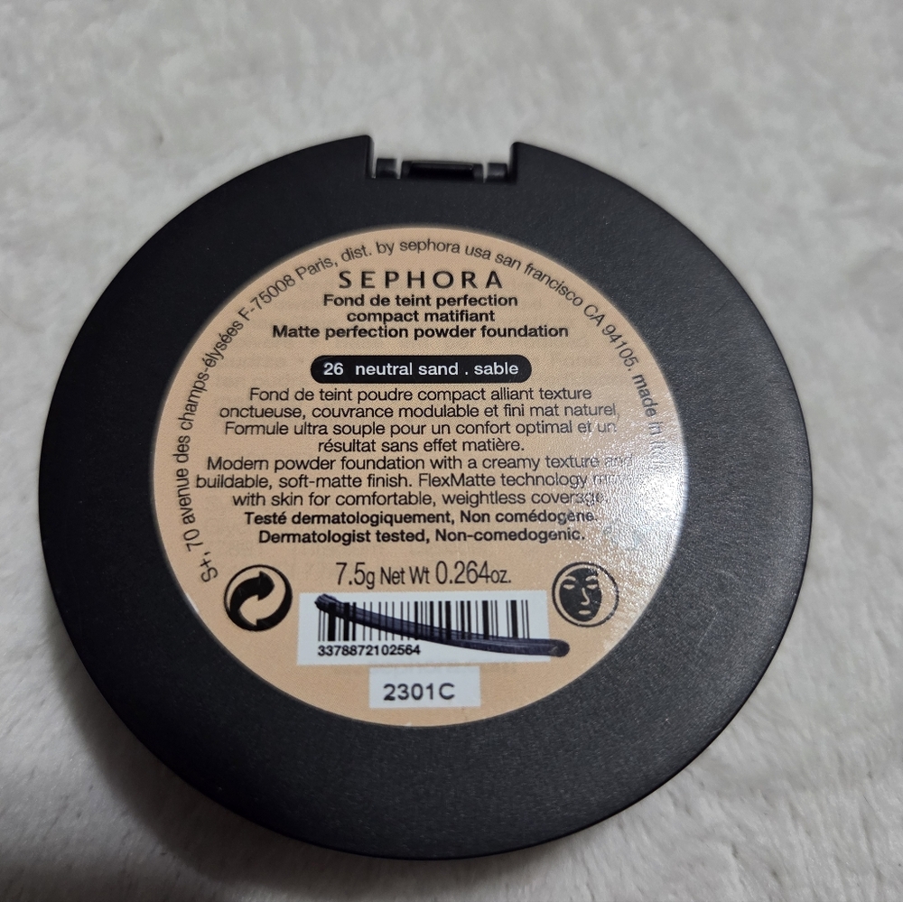 SEPHORA Matte Perfection Powder Foundation 26 Neutral Sand - Picture 7 of 10